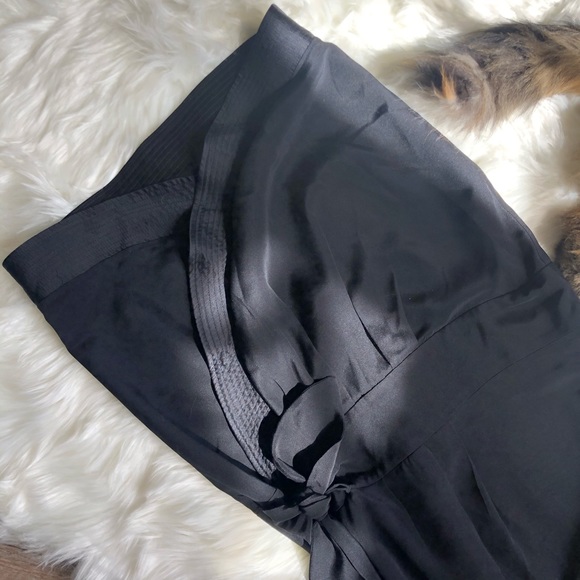 {reiss} silk one-shoulder drape bubble dress - Picture 6 of 8